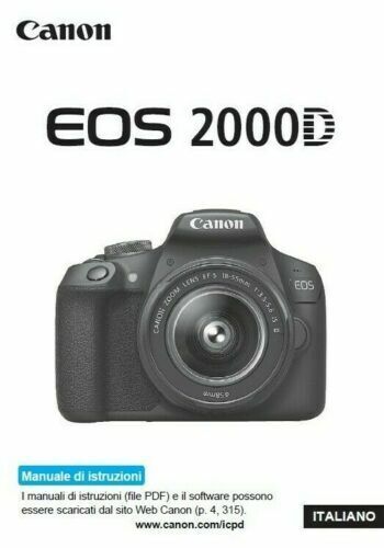 Per canon eos 2000d manuale - canon,